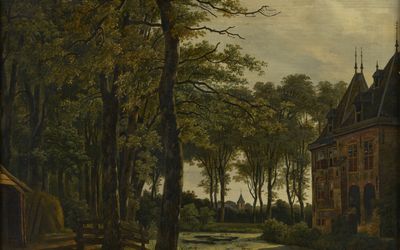 Zwijndrecht — Adrianus van der Koogh - Het slot DevelsteinHet slot Develstein in de Zwijndrechtse Waard - DM-898-557 - Dordrechts Museum.jpg