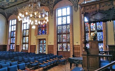 Groningen — Gedenkramen Academiegebouw Groningen - overzicht.jpg