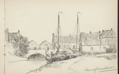 Baren-Drecht — Gezicht op Heerjansdam aan de Oude Maas, RP-T-1938-160G-9(R).jpg