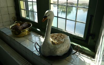 Leidschendam-Voorburg — Hofwijck swan pie.JPG