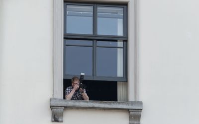 Dordrecht — Koningsdag 2014 1 Stadhuis Dordrecht goed uitzicht (14017666151).jpg