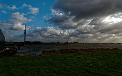 Lelystad — Lelystad - Houtribdijk - View SE towards Bataviastad.jpg