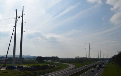Doetinchem — Linking of the 380 kV connection Doetinchem-Wesel 3.jpg