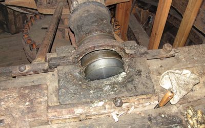 Ridderkerk — Molen De Hoop Appel bovenas pen.jpg