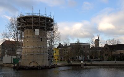 Schie-Dam — Schiedam - Molen De Kameel in aanbouw - 29 aug 2009.jpg