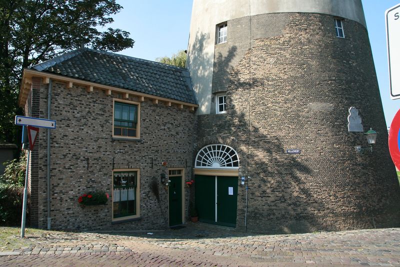 Schie-Dam — Schiedam molen De Drie Koornbloemen met woning.jpg