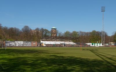 Wageningen — Wageningen, het voetbalstation de Wageningse Berg van de voormalige betaaldvoetbal club FC Wageningen IMG 9131 2019-04-19 12.11.jpg